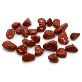 24x Pedras Africanas Pequenas - Jaspe Vermelho