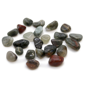 24x Pedras Africanas Pequenas - Pedra de Sangue - Seftonite