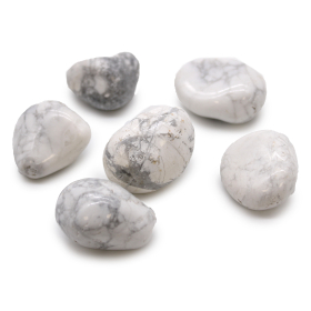 6x Pedras Africanas Grandes- Howlite Branca - Magnesite