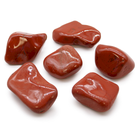 6x Pedras Africanas Grandes- Jaspe Vermelho