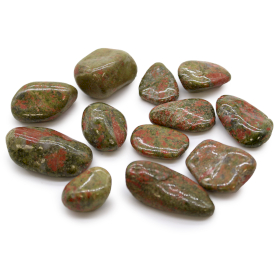 12x Pedras Africanas Médias - Unakite