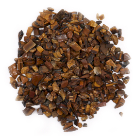 Granel de Lascas de Pedras Preciosas de Olho de Tigre - 1KG