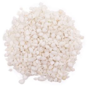 Granel de Lascas de Pedras Preciosas de Quartzo Branco - 1KG