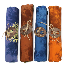 4x Sarongs Celtas de Bali - Moedas da Sorte (4 cores sortidas)