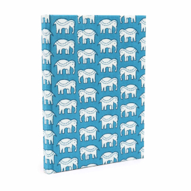 Cadernos com Encadernação de Algodão 20x15cm - 96 Páginas - Elefantes