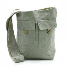 Bolsa com Dois Bolsos - Pedra - Grande