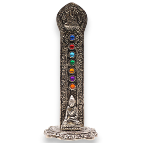 2x Porta-Incenso Buda Torre 7 Chakras 16x6x7cm