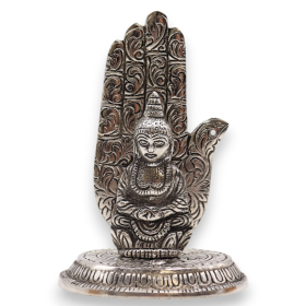 2x Porta-Incenso Mão de Buda 13x9cm