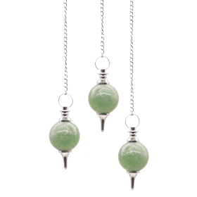 3x Pêndulos de esfera - Verde Aventurine