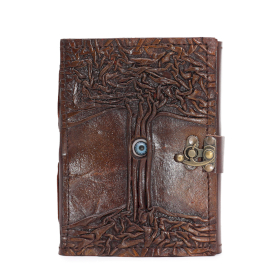 Caderno Castanho Escuro Olho do Mal com Bordas Decalcadas