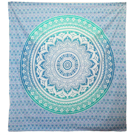 Tapeçaria de Parede / Pareo - Mandala Umrao - Verde