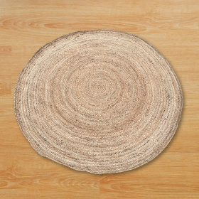 Tapete Grande Redondo de Juta Macia 150cm