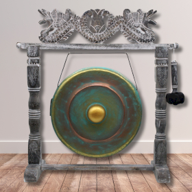 Gongo de Meditação Médio em Suporte - 50cm - Greenwash