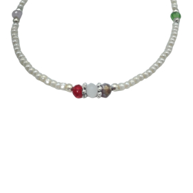 Pulseira de Pedras Preciosas Extrafinas do Nepal - Pérolas & Contas de Corte