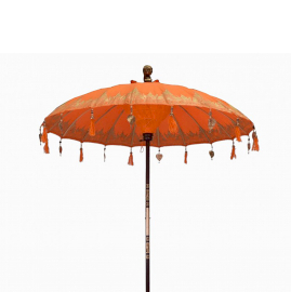 Guarda-Sol de Bali Pátio - Algodão - Laranja 2m