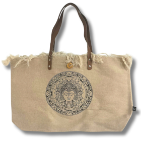 Bolsa Natural com Alça de Couro - Inspiração