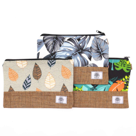 6x Necessaires Tropicais Grandes (sortidos) - 26x17cm