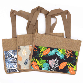 3x Sacos Tropicais para Compras (sortidos) - 40x30x9cm