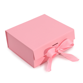 3x Caixas de Presentes - Quadrado Médio (20x18,2x8cm) - Rosa