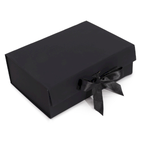 3x Caixas de Presentes - Grande (28,2x20,2x9,2cm) - Preto