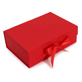 3x Caixas de Presentes - Grande (28,2x20,2x9,2cm) - Vermelho