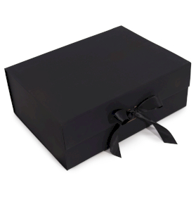 3x Caixa de Presentes - Extra Grande (33x25x12cm) - Preto