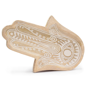 Bandeja Comprida 30x20.5x2.5cm - Hamsa Branco