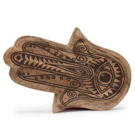 Bandeja Comprida 30x20.5x2.5cm - Hamsa Preto