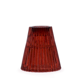 3x Suporte Reversível para Vela de Jantar / Vela de Chá - Vermelho Vampiro