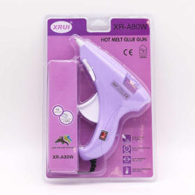 Pistola de Cola Quente Xrui 80W Hobby (Ficha EU) - Bastões 11mm