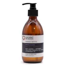 4x Óleo de Massagem e Banho de Aromaterapia - Alívio Muscular 300ml