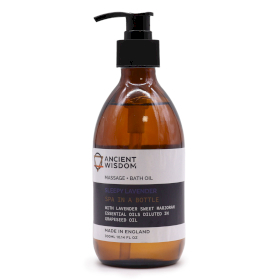 4x Óleo de Massagem e Banho de Aromaterapia - Lavanda Adormecida 300ml