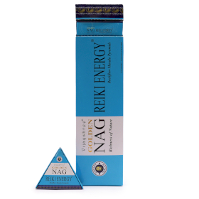12x Incensos Jumbo Golden Nag 42g - Cones de Fluxo Reverso Energia Reiki