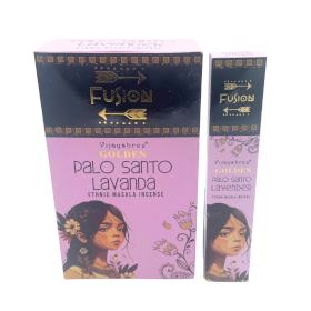 12x Varas de Palo Santo Dourado e Lavanda 15g