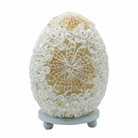 Candeeiro Boho de Conchas do Mar - Ovalado Recortado - 15cm