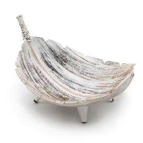 Fruteira Grande em Folha de Coco - Branco