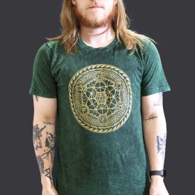 T-shirt Efeito Lavagem - Chakra - Verde