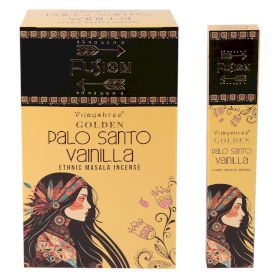 12x Varas de Palo Santo Dourado e Baunilha 15g