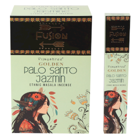 12x Varas de Palo Santo Dourado e Jasmim 15g
