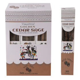 12x Varas de Resina para Defumação – Sálvia de Cedro 30g (6 unid.)
