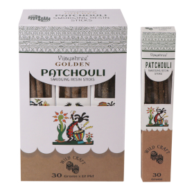 12x Varas de Resina para Defumação – Patchouli 30g (6 unid.)