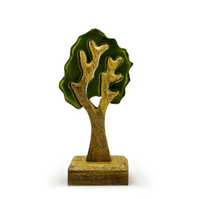 Decoração de Madeira 3D Árvore Isolada – 20x10 cm