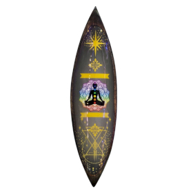 Porta-Incenso Esmaltado – Madeira de Manga - Chakras