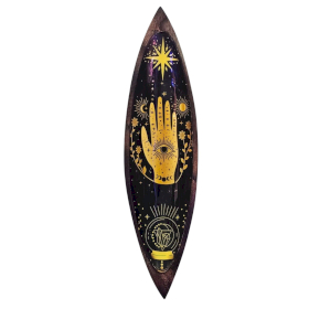 Porta-Incenso Esmaltado – Madeira de Manga - Hamsa