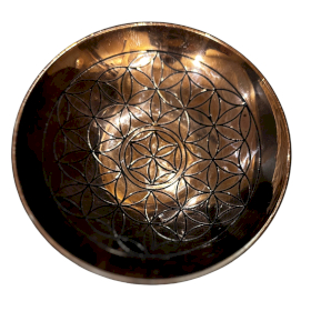 Prato de Ritual em Cobre / Prato para Atados de Sálvia – Flor da Vida