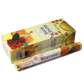 6x Incenso Aromatika Sem Carvão - Mel Rosa