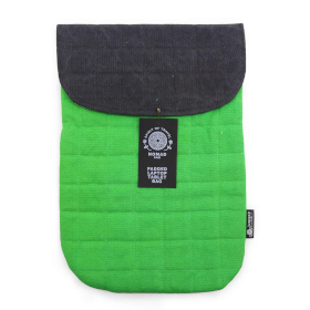Bolsa Acolchoada para Portátil Efeito Lavagem - Verde