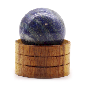 Esfera de Cristal de Pedra Natural com Base  40mm - Lápis-Lazúli Afegão