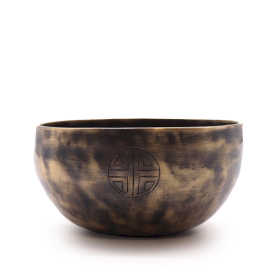 Taça Tibetana Indiana com Fases da Lua – Pequena (aprox. 550g) – 13cm