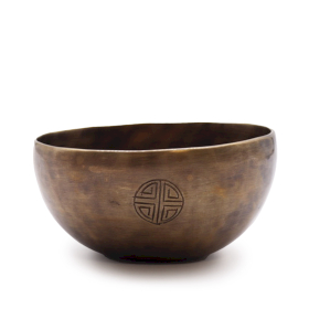 Taça Tibetana Indiana com Fases da Lua – Média (aprox. 750g) – 15cm